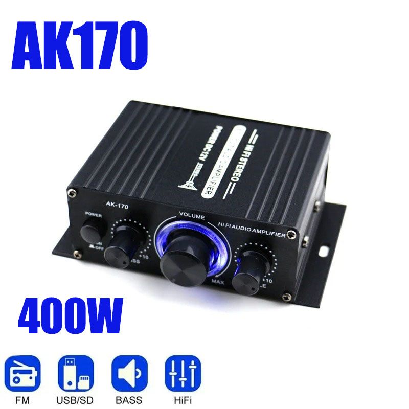 Audio Music Generator - Ak170 mini amplificador de áudio digital