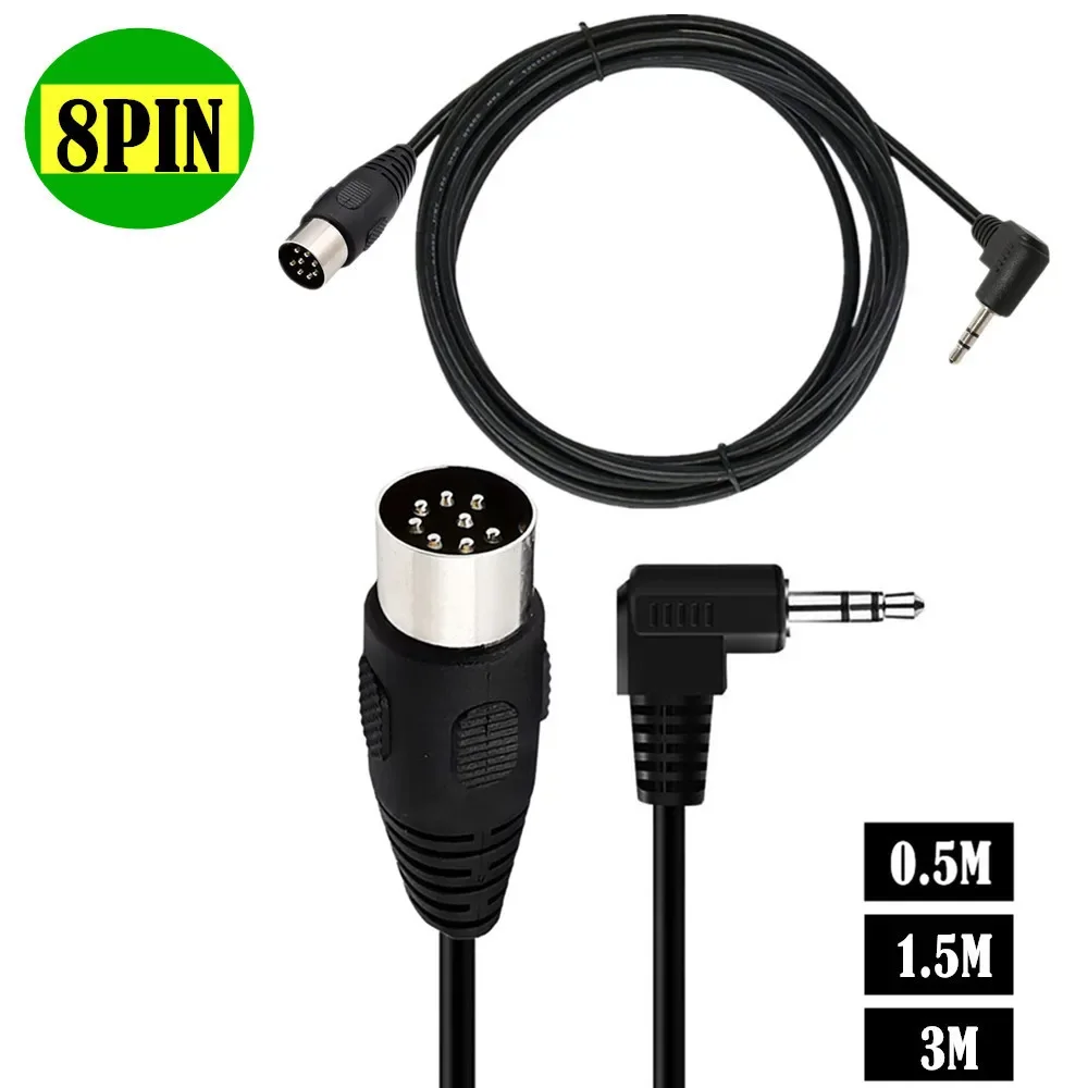 Audio Music Instrumental - Din 8 pinos para dc3.5mm cabo