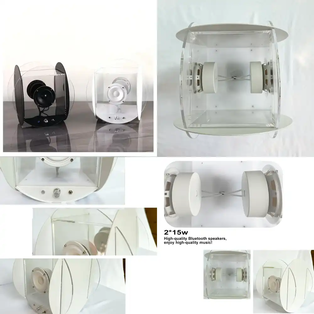 Audio Music Sound - Caixa de Som Bluetooth Transparente de