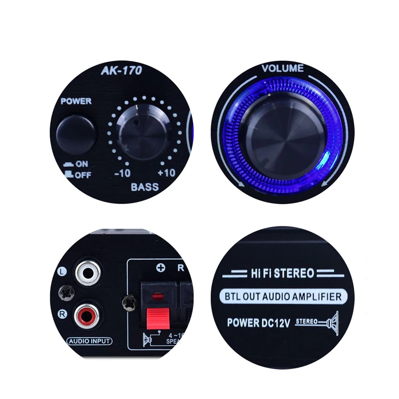 Ak170 mini amplificador de áud - Audio Music Generator avaliação e preço