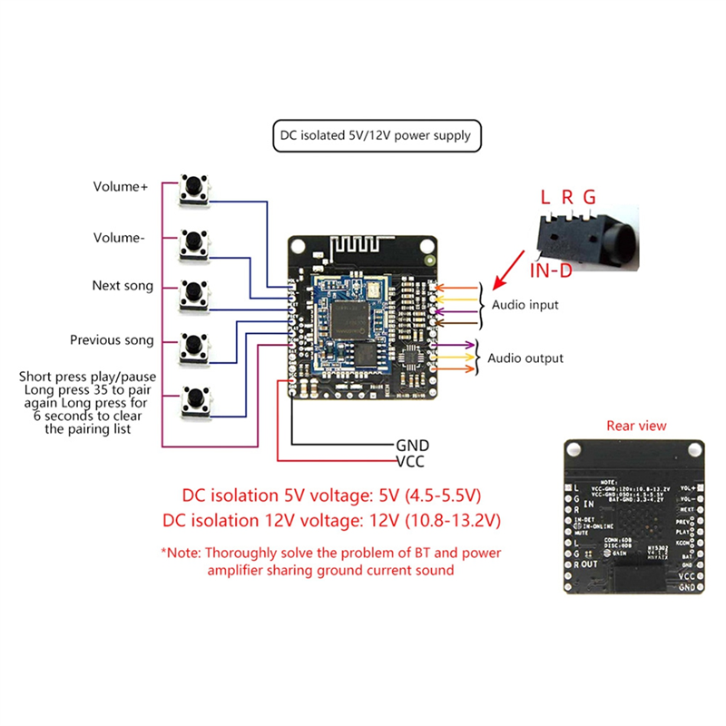 Módulo de música bluetooth dc  - Audio Music Add avaliação e preço