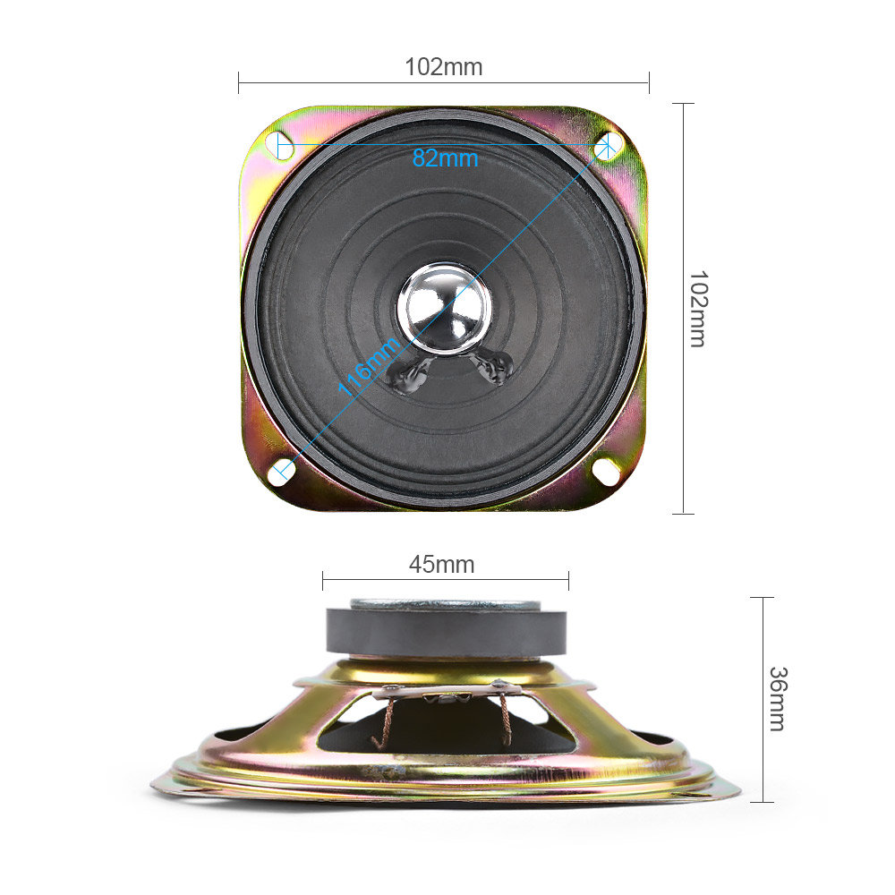 Aiyima 2 pçs 4 Polegada alto-f - Audio Music Generator avaliação e preço