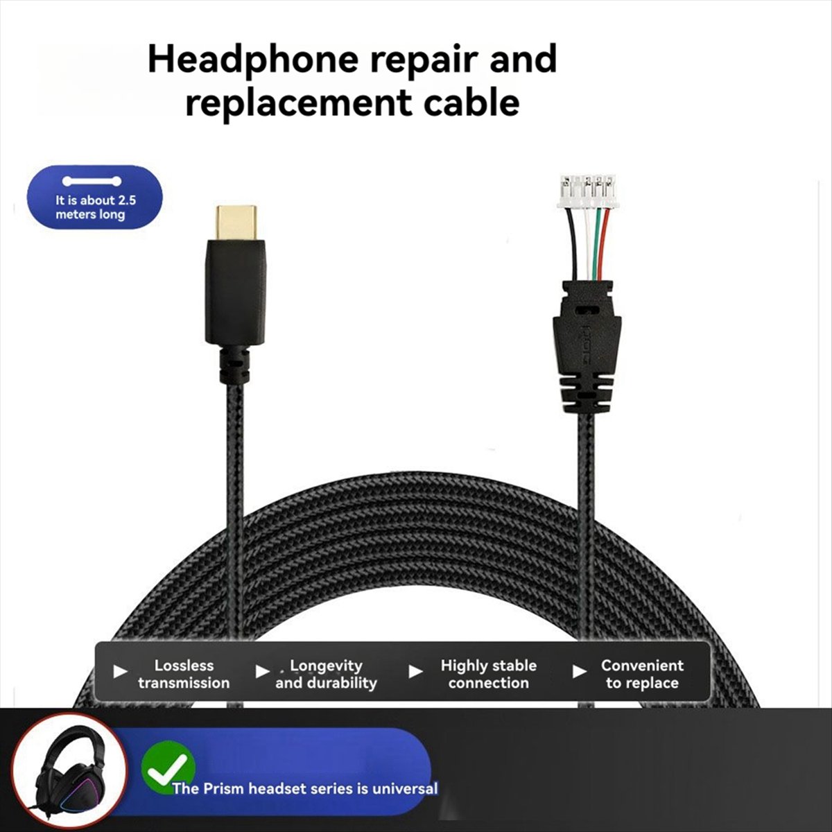 DT75 Novo Cabo Trançado para H - Contact Pickup Mic avaliação e preço