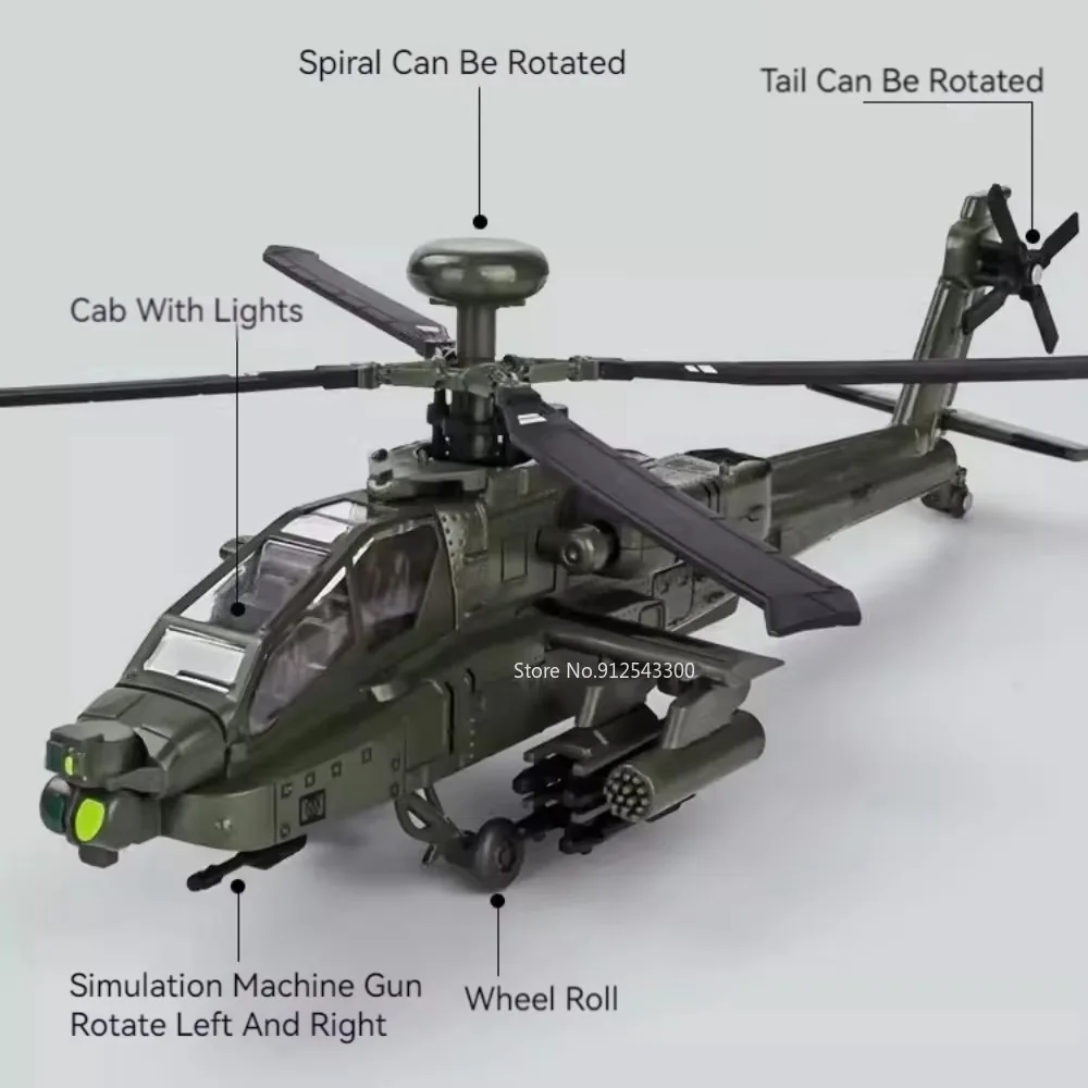 1:32 escala AH-64 modelo de av - Audio Music Car avaliação e preço