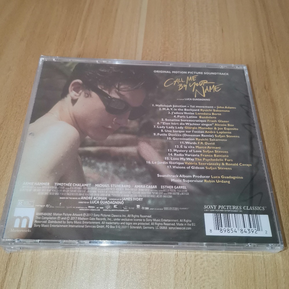 CD de Banda Sonora 'Call Me by - Audio Music By avaliação e preço