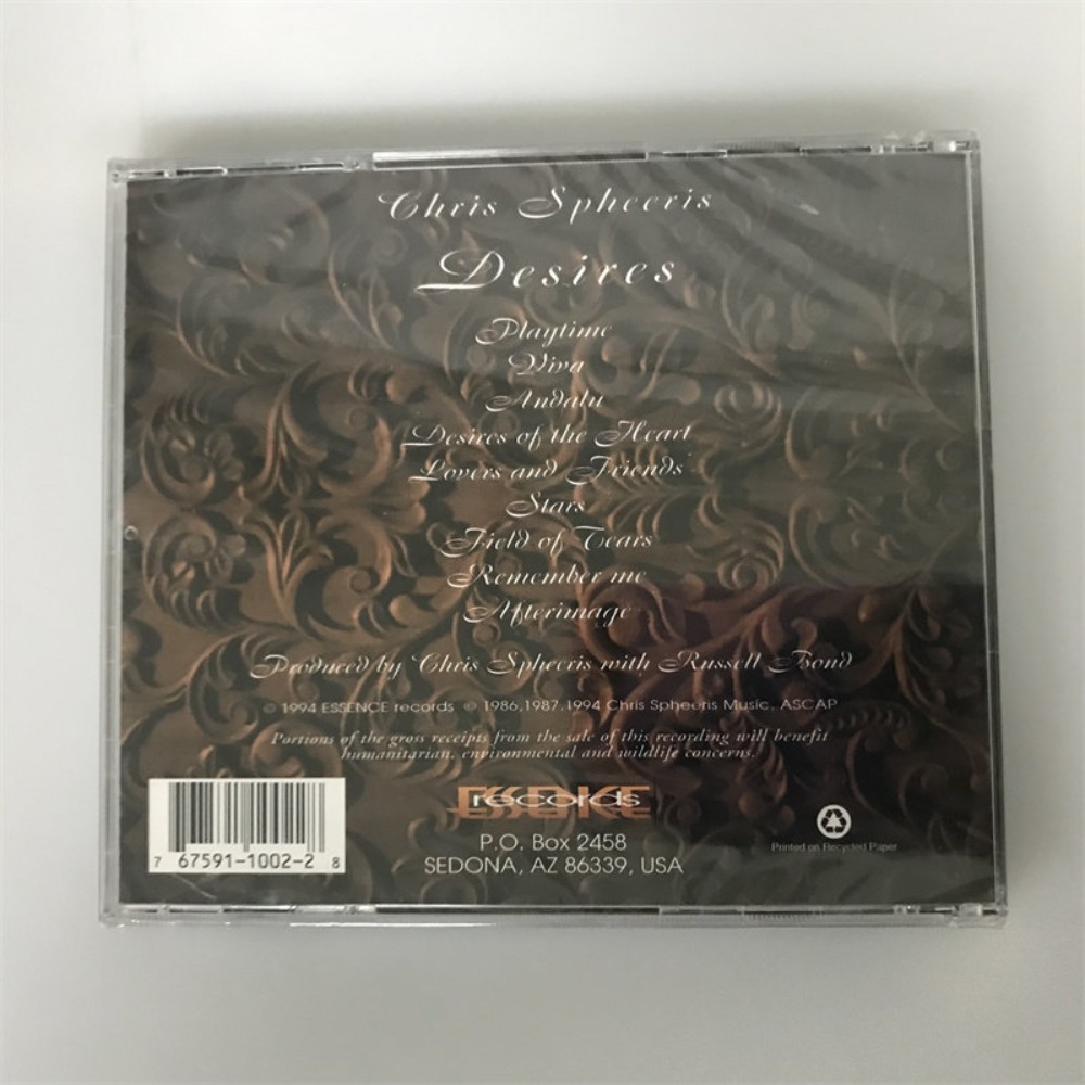 CD 'Desires' de Chris Spheeris - Audio With Music avaliação e preço